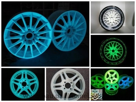 Применение люминесцентной краски для металла