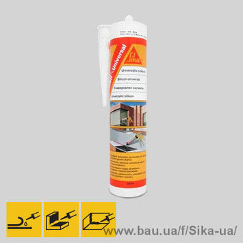 Вологостійкий силіконовий герметик на оцтовокислої основі Sikasil® universal