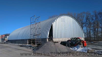 роектирование ангаров, зернохранилищ, складов из легких металлоконструкций &mdash; ПБО Укрспецпроект