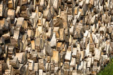 Дрова твердих порід, колоті, кругляк