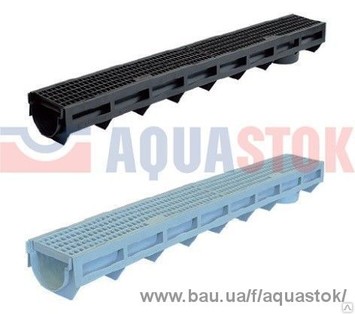 Лоток AQUA-TOP DN90 H100 с пластиковой решеткой