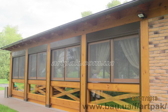 Беседка из клееного бруса &mdash; АРТ ПАК