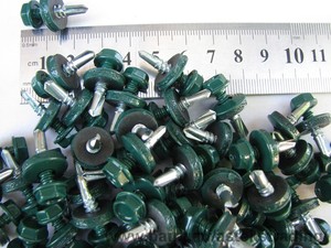 Саморез кровельный с шестигранной шляпкой  со сверлом крашенный RAL &mdash; Астекс трейдинг