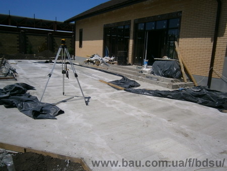 Бетонирование двора в Подгороднем