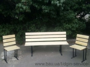 Комплект для літньої кухні: скамйка і два стільчики — Джин Сервис Лтд Комплект для літньої кухні: скамйка і два стільчики — Джин Сервис Лтд