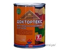 Доктортекс ІР-013 - лак-антисептик для дерева, 3 л (Ірком) - білий, горіх, вишня, палісандр