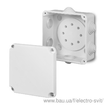 Розподільна зовнішня коробка EP-LUX 5x4mm2 380 V без клемниками IP 55, 118x118x60