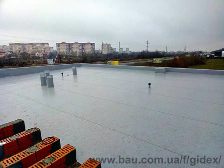 Ремонт плоскої покрівлі АЗС WOG