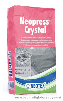 Гідроізоляція для бетону проникаючої дії Neotex Neopress Crystal мішок 25 кг
