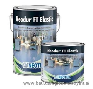 Полісечовина для паркінгів, експлуатованих терас та покрівель Neotex Neodur FT Elastic (А+В) пак 5,5 кг RAL 7035