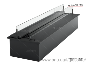 Дизайнерський біокамін SLIDER glass 600 Gloss Fire