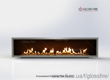Вбудований біокамін «Очаг 1000 MS-арт. 008» Gloss Fire