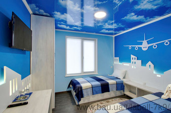 Натяжна стеля у дитячій кімнаті &mdash; Labell