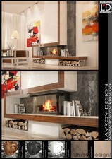 Камин в офисе &mdash; LAVROV DESIGN
