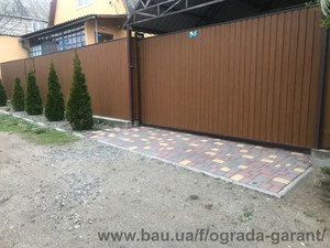 Забор из профнастила с установкой под ключ в Запорожье &mdash; Вінніков О. Ю.