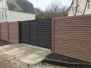Глянцевые еврозаборы из фибробетона с установкой под ключ в Запорожье &mdash; Вінніков О. Ю.