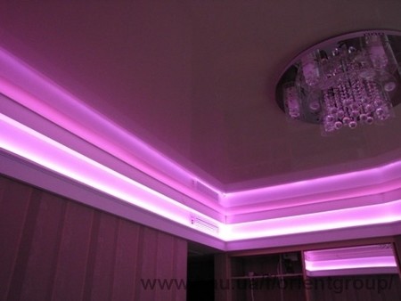 Подсветка ниш потолка
