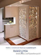 Кімната зроблена за допомогою різьблений перегородки. Ажурна декоративна перегородка. Різьблені двері з підсвічуванням — Паскевич Кімната зроблена за допомогою різьблений перегородки. Ажурна декоративна перегородка. Різьблені двері з підсвічуванням — Паскевич