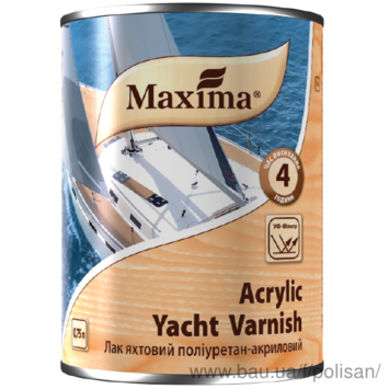 Лак яхтний поліуретан-акриловий TM Maxima