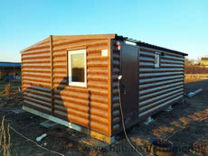 Дім з лазнею з двох модулів 30 м/кв