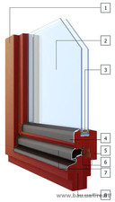 Окна из дерева (меранти-красное дерево) &mdash; Реарт-Сервис