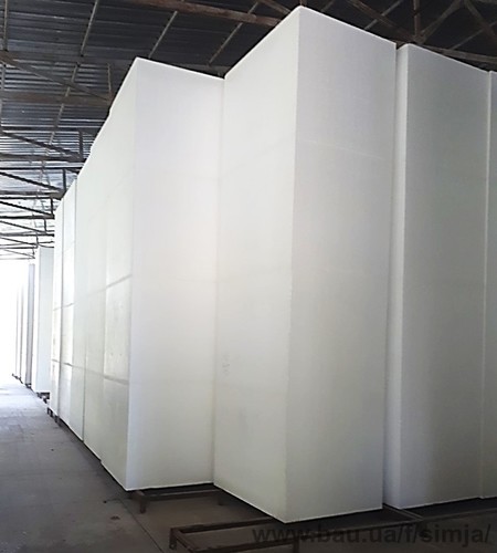 Блок пенополистирола 4х1,25х1 м (5 м.куб)