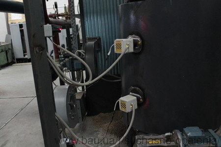 Пеллетная котельная с датчиками уровня