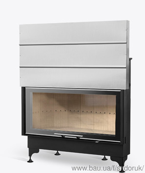 Камін з водяним теплообмінником W-400 Flat Lechma (Ekominek), 16кВт
