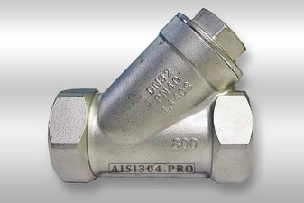 Фільтр кутовий нержавіючий У-образний Dn 25 AISI 304 &mdash; Тринокс