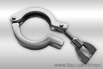 Хомут кламповий нержавіючий DIN Dn 100 AISI 304 &mdash; Тринокс