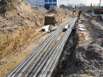 Прокладка трубопровода кабельной канализации Харьков