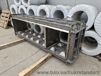 Металоформа Лего-блок для мобільних бетонних конструкцій 2400х600х600