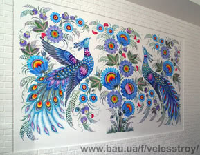 Художній розпис внутрішніх інтер'єрів українських будинків &mdash; Велес-Строй