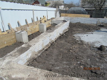 Будівництво стрічкового фундаменту для дому в Дніпропетровську