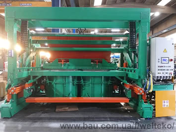 Віброформуюча (вібраційно-формуюча) машина Mod-300, TC2, TC2 H1300 для виробництва залізобетонних виробів (ЗБВ)