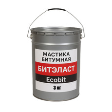 Мастика бітумна відро 3, 0 кг Бітеласт - Бітумний Ecobit
