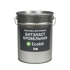 Мастика бітумна відро 3, 0 кг Бітеласт - Покрівельний Ecobit