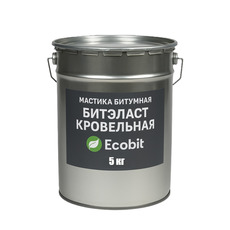 Мастика бітумна відро 5,0 кг Бітеласт - Покрівельний Ecobit