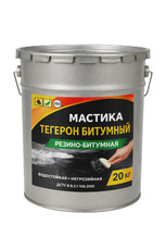 Тегерон Бітумний Екобіт відро 20,0 кг мастика гумово-бітумна