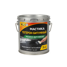 Тегерон Бітумний Екобіт відро 3,0 кг мастика гумово-бітумна