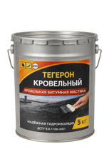 Тегерон Покрівля Ecobit відро 5,0 кг - покрівельна бітумна