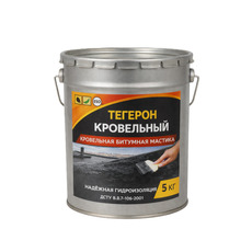 Тегерон Покрівля Ecobit відро 5,0 кг - покрівельна бітумна