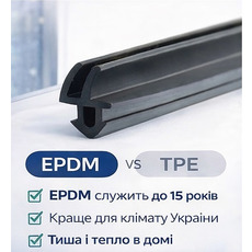 Оригінальні німецькі ущільнювачі Rehau з EPDM-каучуку