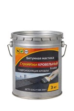 Бітумна мастика відро 3,0 кг БудІзол Покрівельний Ecobit