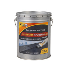 Бітумна мастика відро 20,0 кг БудІзол Покрівельний Ecobit