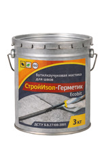 БудІзол-Герметик ЕКОБІТ відро 3,0 кг бутилкаучукова мастика