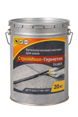 БудІзол-Герметик ЕКОБІТ відро 20,0 кг бутилкаучукова мастика