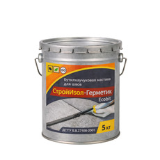 БудІзол-Герметик ЕКОБІТ відро 3,0 кг бутилкаучукова мастика