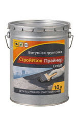 Бітумна ґрунтовка відро 10,0 л БудІзол Праймер ЕКОБІТ