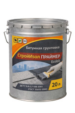 Бітумна ґрунтовка відро 20,0 л БудІзол Праймер ЕКОБІТ
